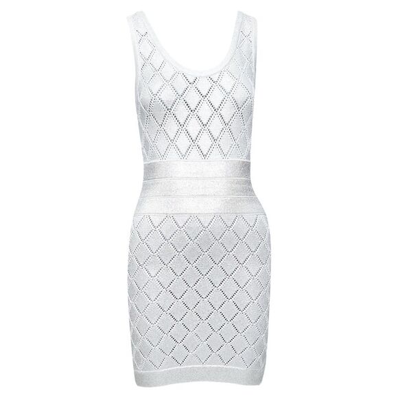 knee length dresses for ladies Balmain Metallic Flared Dress  Runway Catalog